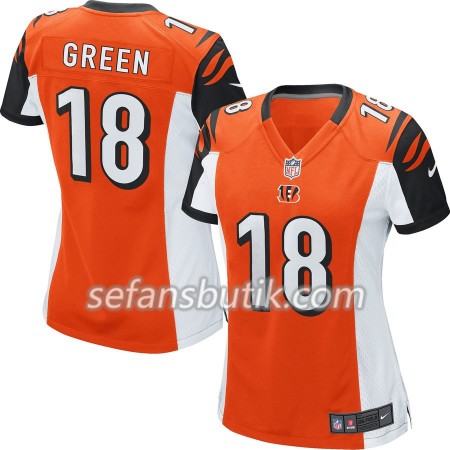 Cincinnati Bengals Tröjor A. J. Green 18 Nike Orange - Dame